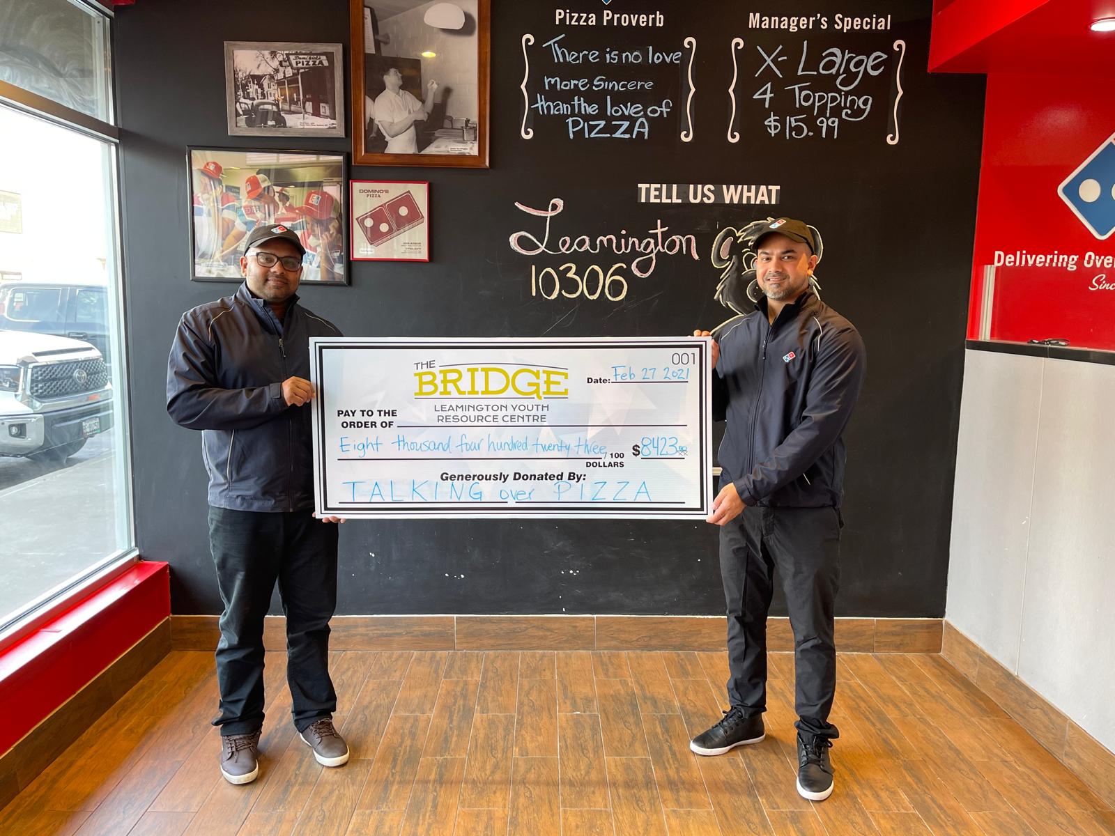 Leamington Youth Resource Centre donation